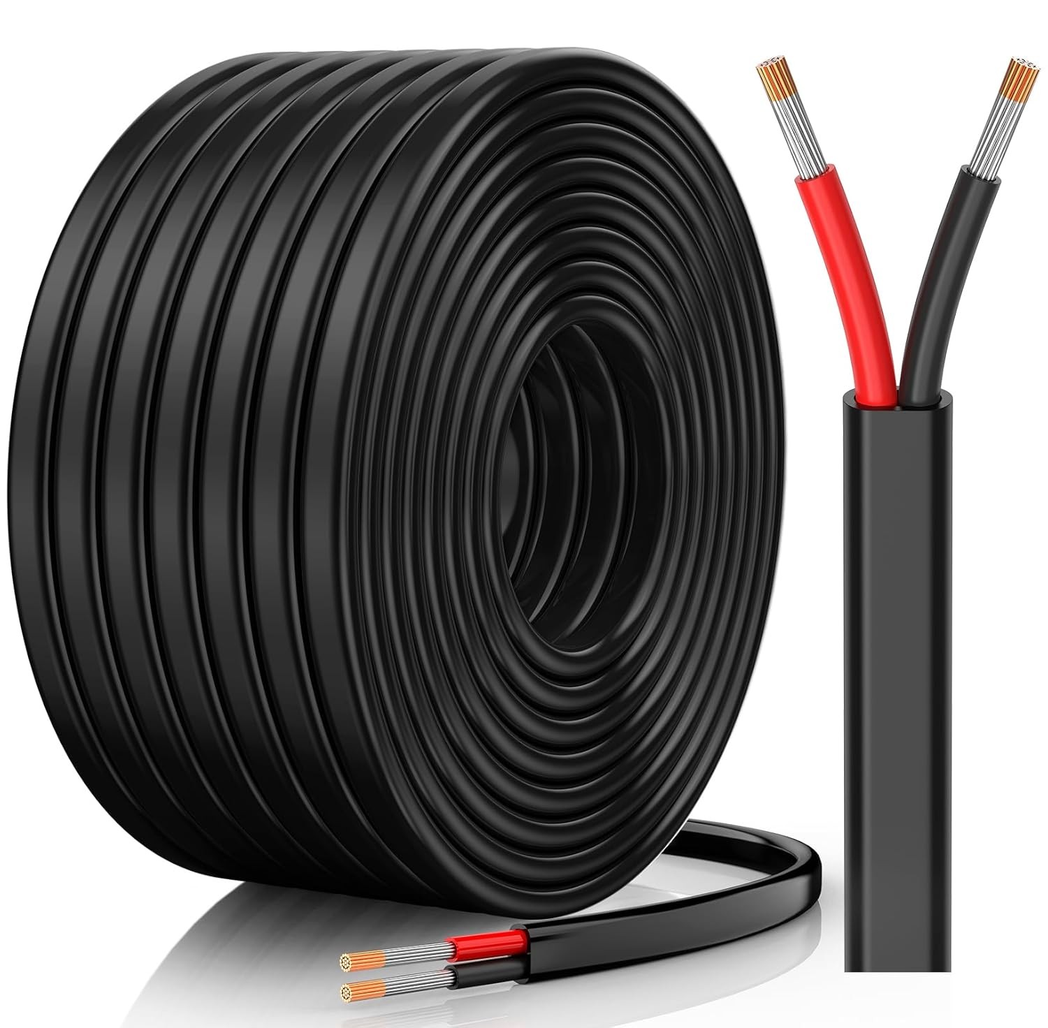 10 Gauge Wire, 10 AWG 2 Conductor Electrical Flexible/Oxygen-Free 30FT