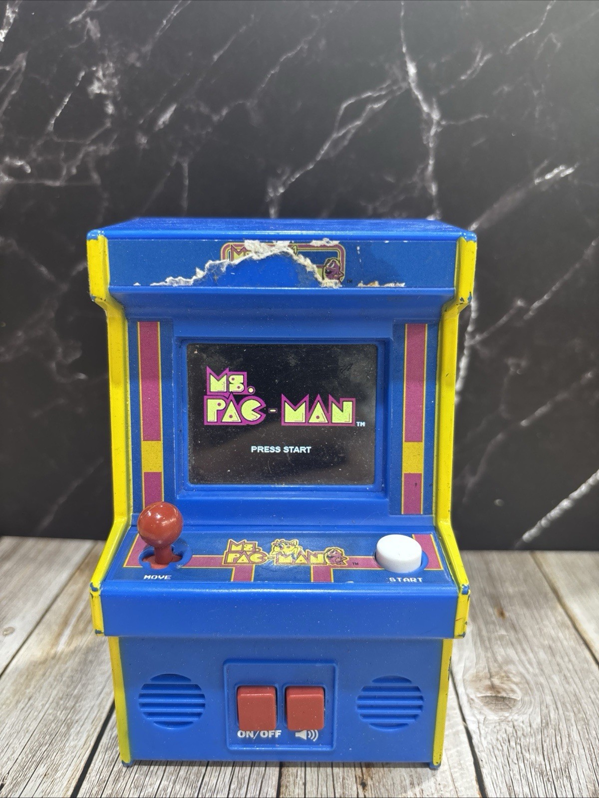 Ms Pac-Man Mini Arcade Machine Tested Working Retro Game. Works