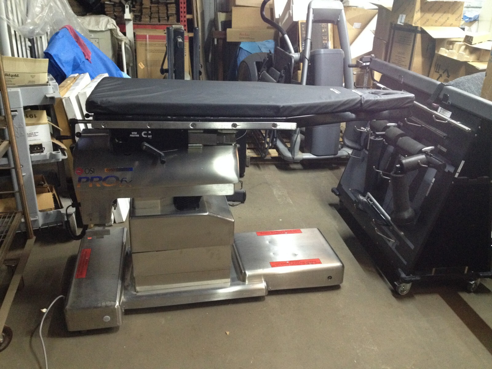 Mizuho OSI PROfx Orthopedic Surgical Fracture table with Equipment Cart and Acce