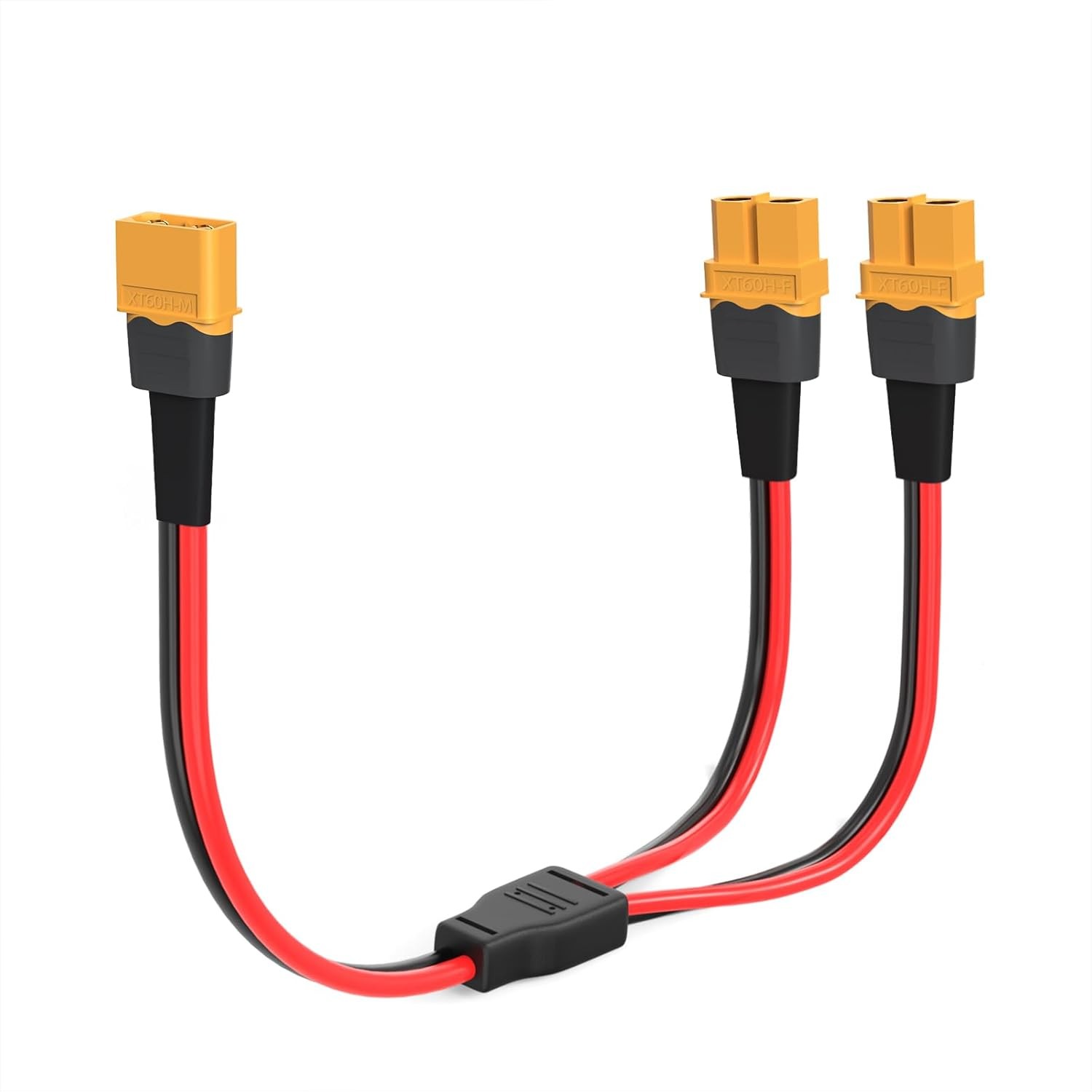 12AWG XT60 Battery Splitter Cable 1FT 2 Female Y Splitter for Solar Systems