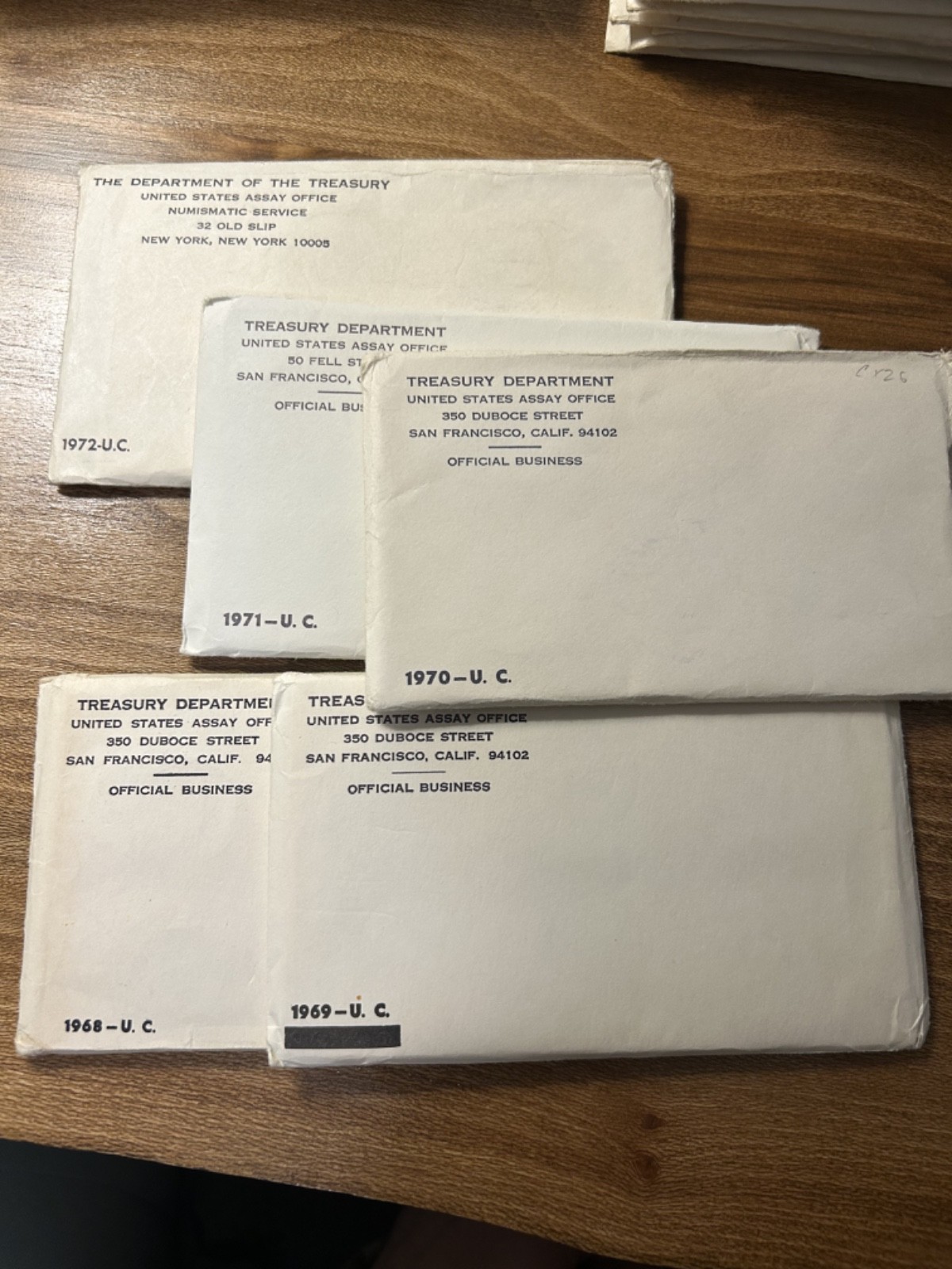 1968–1972 Original U.S. Mint Sets – Complete Philadelphia & Denver Run