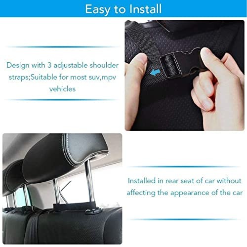 Car Trunk Organizer, Backseat Hanging Organizer with 8 Large Storage Bag