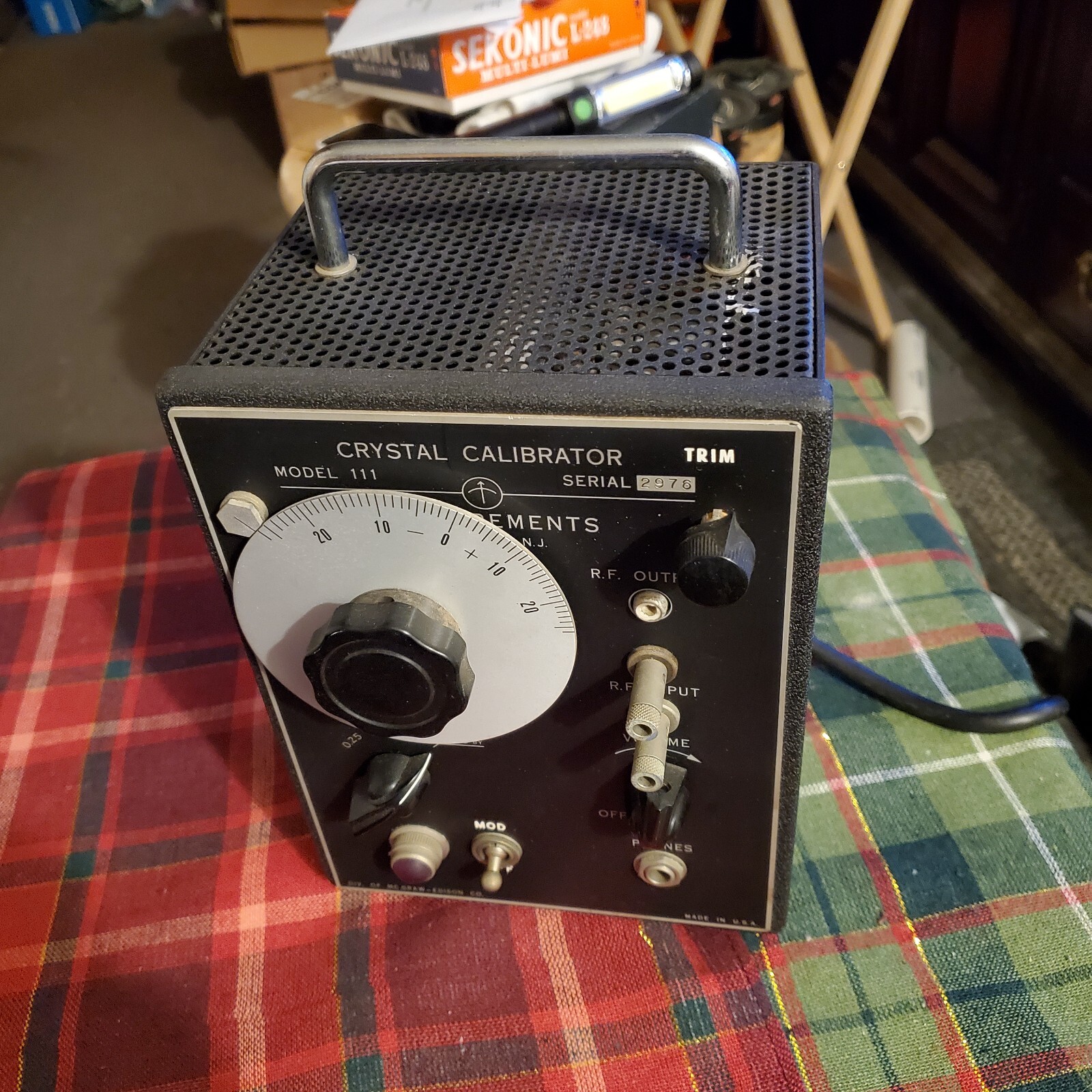 Mcgraw Edison Vintage Model 111 Crystal Calibrater Collectors Item