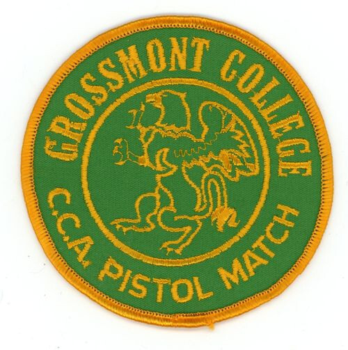 CALIFORNIA CA GROSSMONT COLLEGE CCA PISTOL MATCH SHOULDER PATCH SHERIFF POLICE