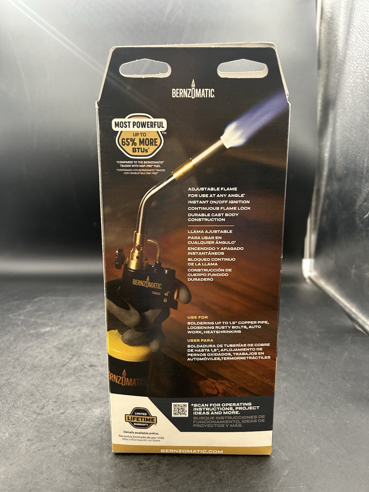 Bernzomatic TS8000T Adjustable Max Performance Torch, instant On/Off Ignition