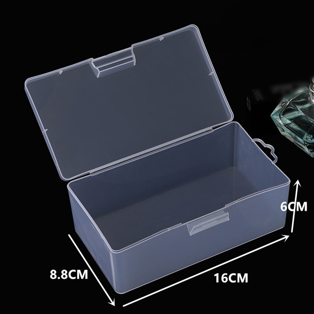 Plastic Storage Box Transparent With Lid Collection Container Organiser
