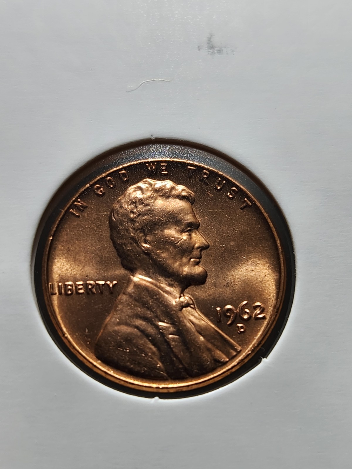 1962-D Denver Lincoln Memorial Penny, Brilliant Uncirculated