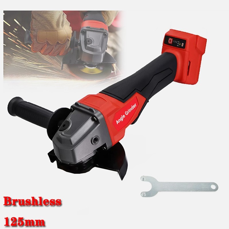 Cordless Brushless 125mm Angle Grinder for Milwaukee 18V Battery 11000 RPM TOOL