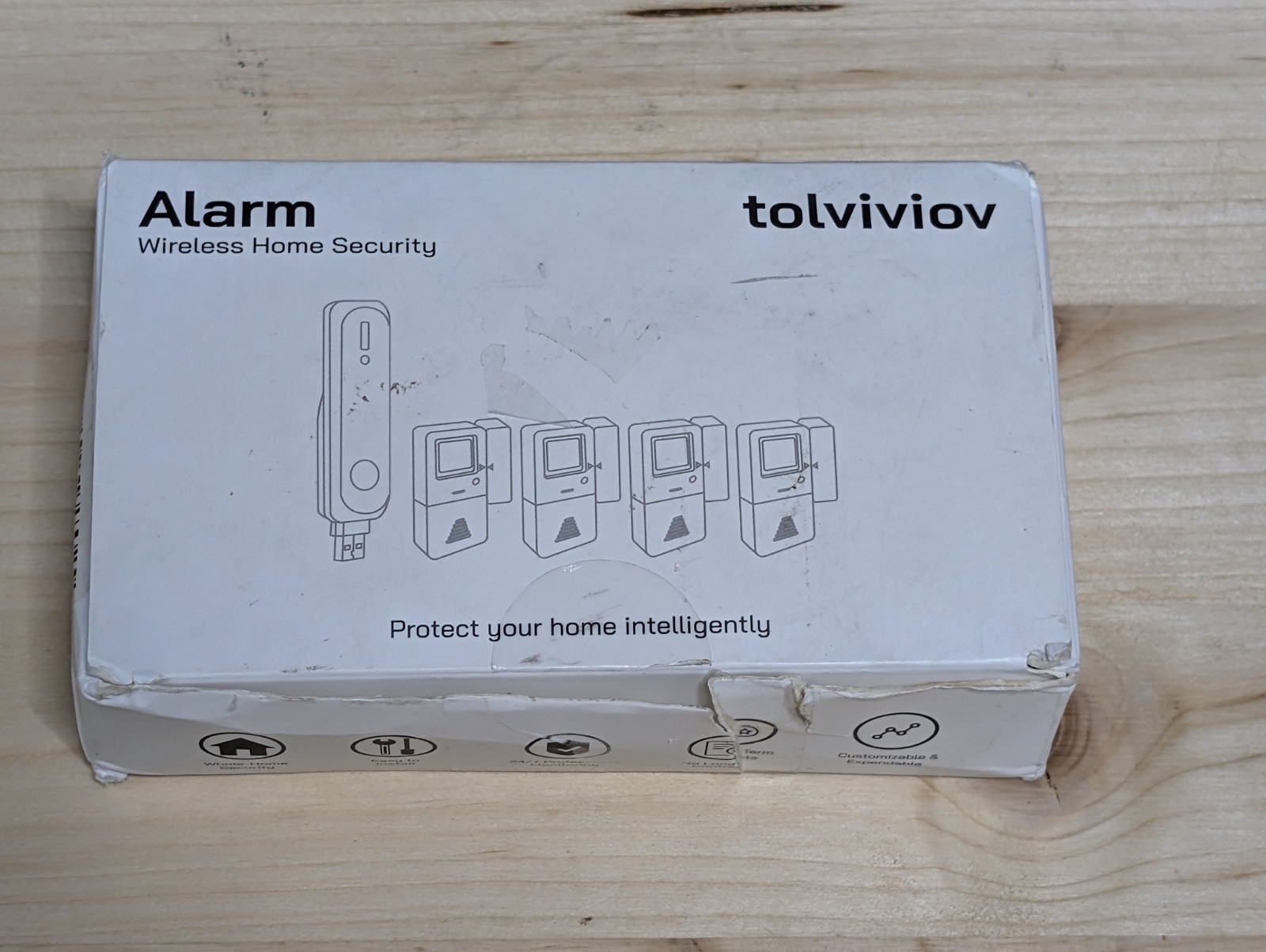 tolviviov Home Alarm System3rd Gen 4pack 120dB Alarm Door/Window Sensors with...