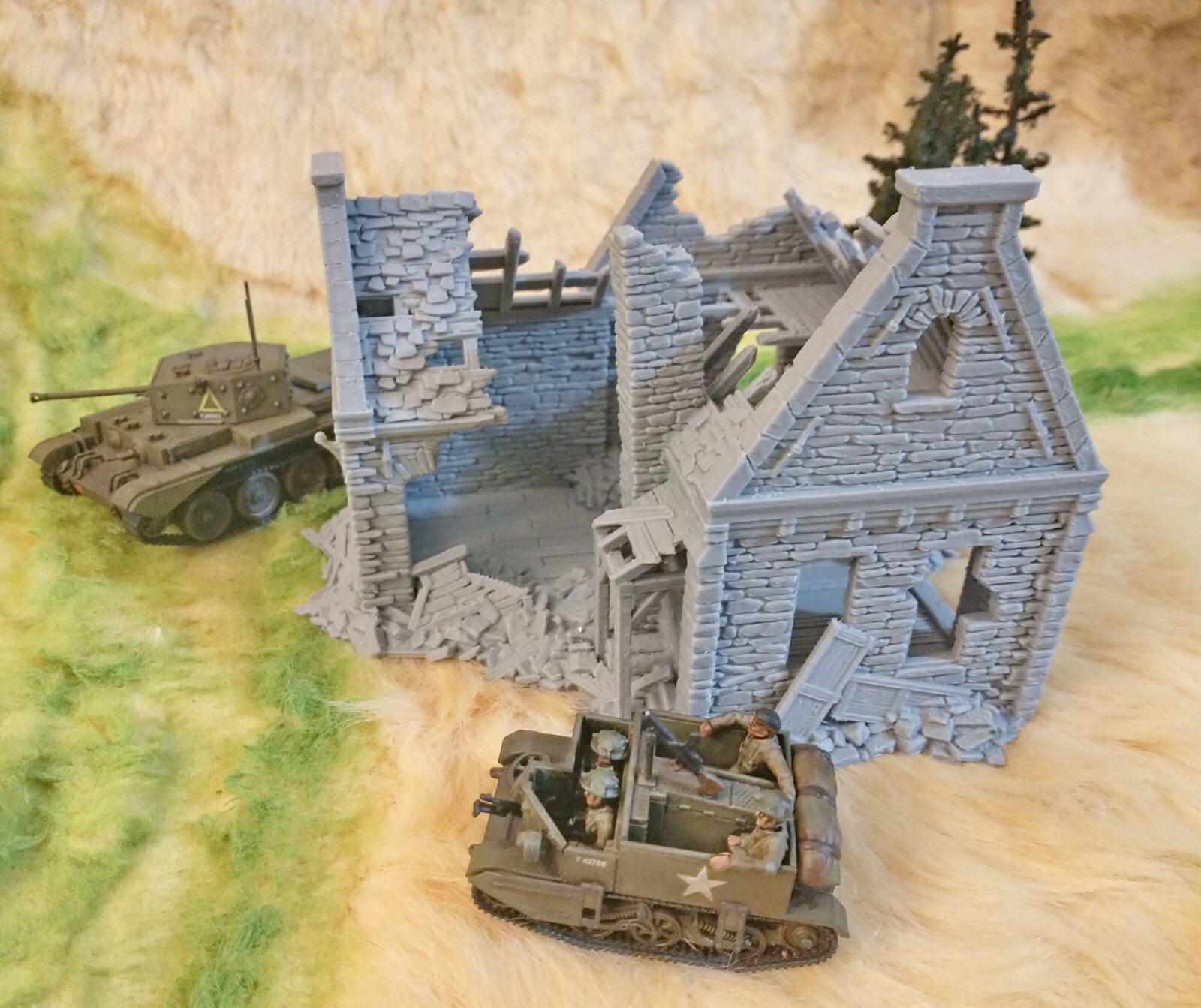 Grimdale Waller's Residence 28mm Ruined Village Terrain D&D Warhammer Mordheim