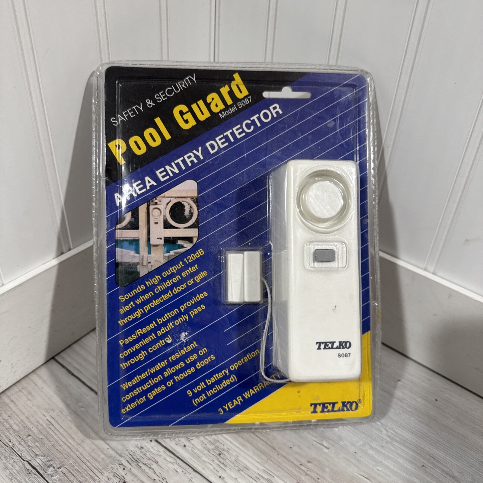 Vintage TECHKO Safe Pool Area Entry Detector Model S087 New In Package