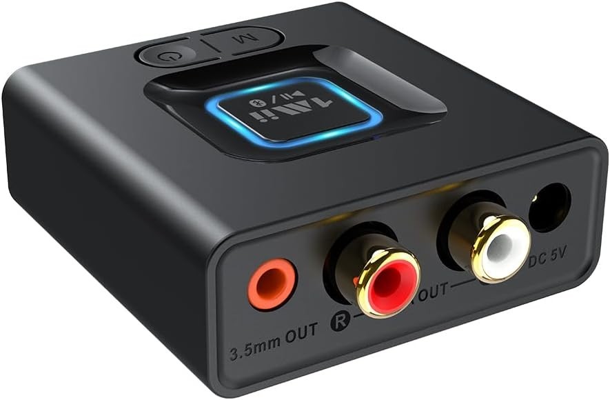 1Mii Bluetooth 5.1 Receiver for Home Stereo, Bluetooth Audio Adapter with 3.5mm