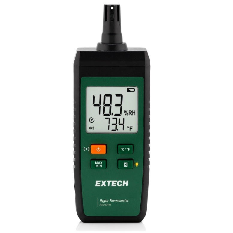 Extech RH250W: Hygro-Thermometer with Connectivity to ExView® App