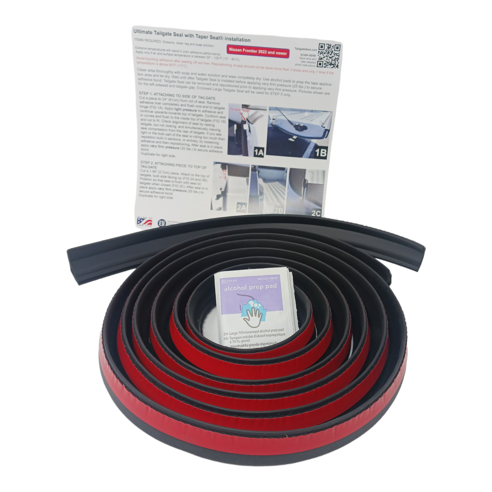 Ultimate Tailgate Seal with Taper Seal Compatible with Nissan Frontier 2005 +
