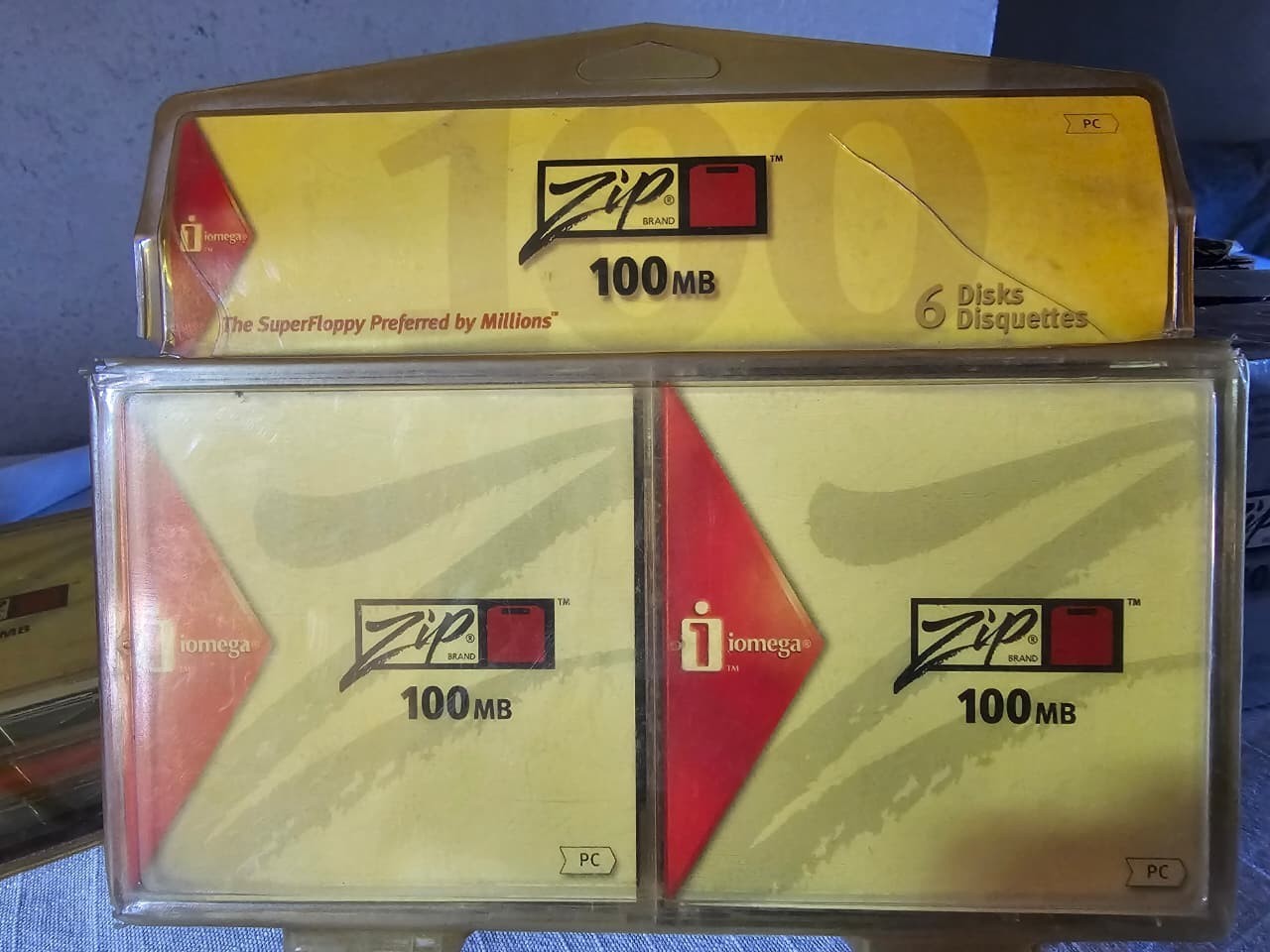 Zip Disk Drives New Sealed LOT 5 Packages