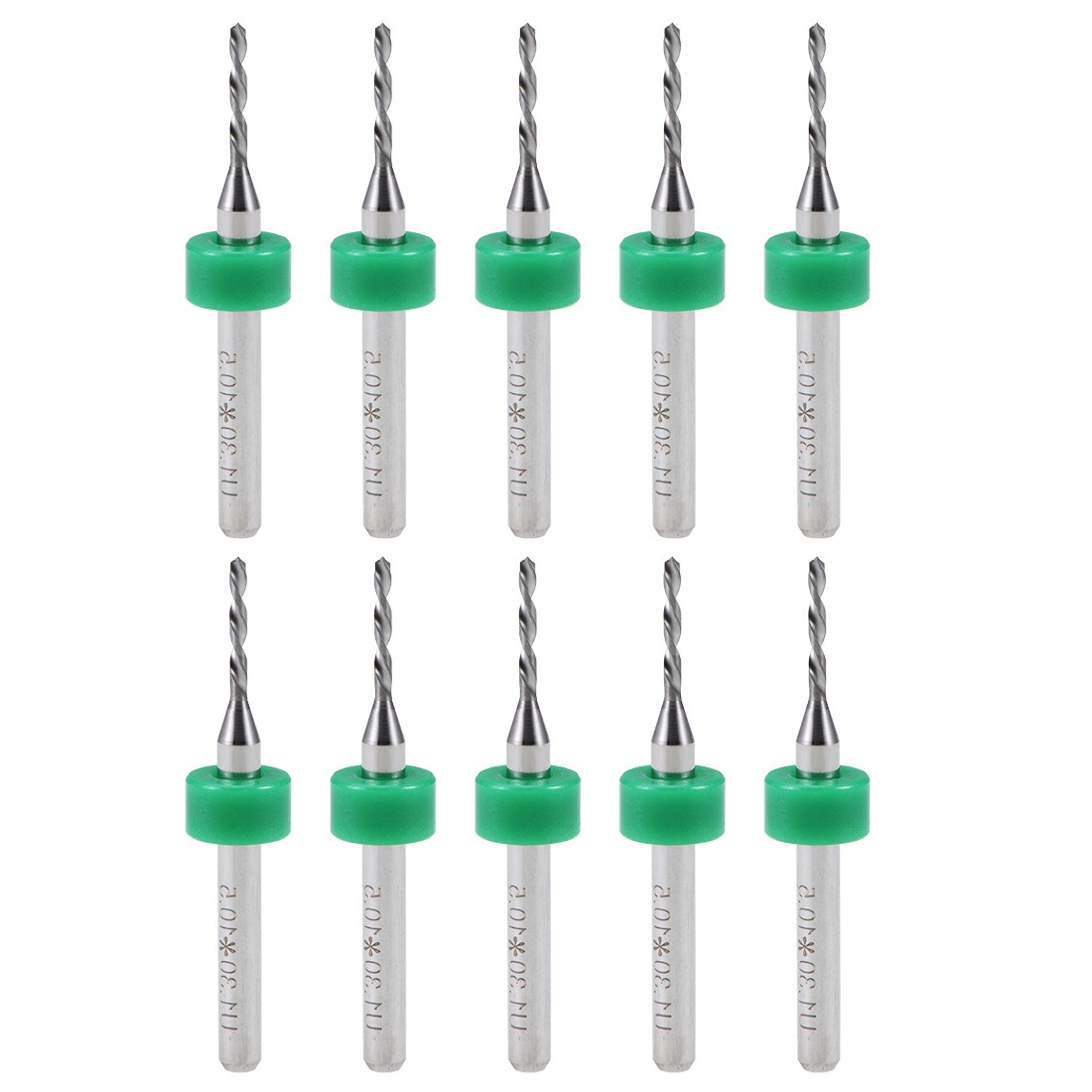 10PCS PCB Drill Bits 1.3mm Tungsten Carbide Rotary Tool 1/8 Inch Shank