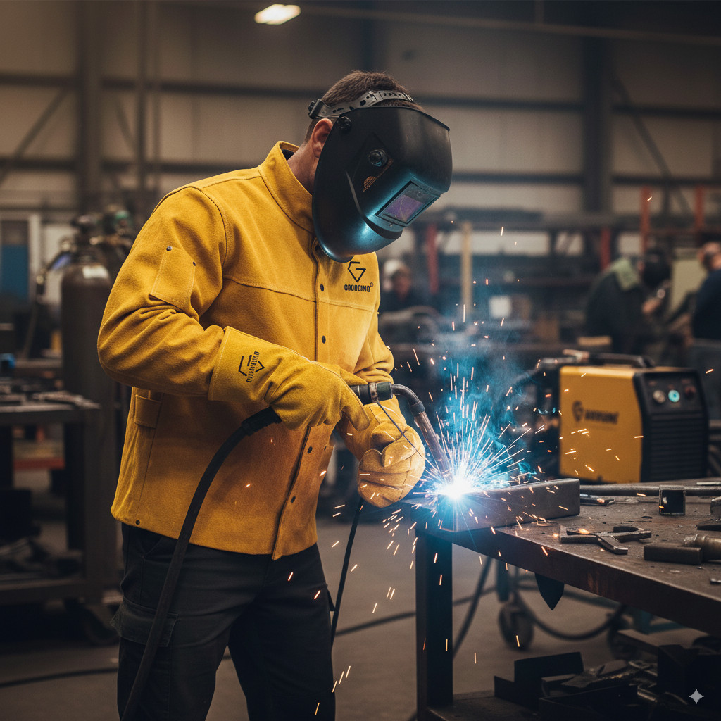 Premium Welding Jacket High Quality Cow Split Welding Jacket Small Medium Sizes
