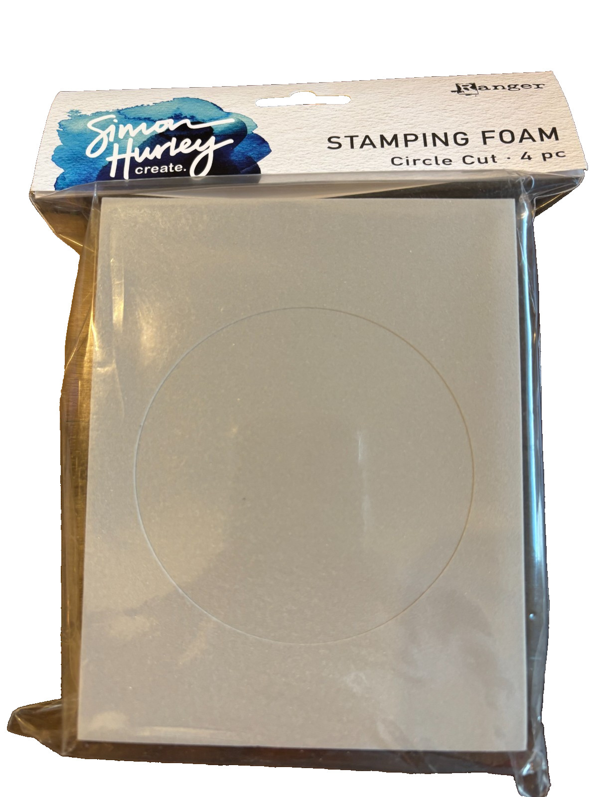 Simon Hurley create. Stamping Foam Shapes-Circle Cut - 4 pack
