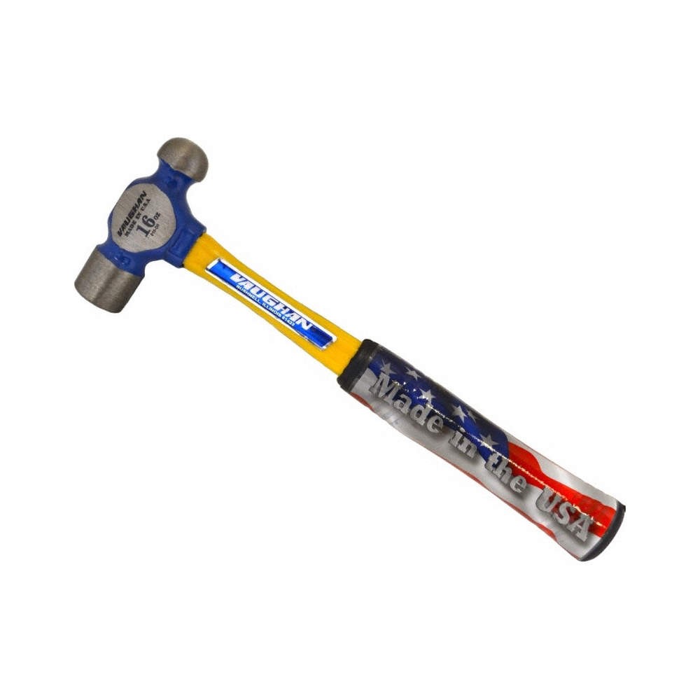 VAUGHAN FS016 Ball Pein Hammer,16 oz,Steel,13 in 817ZV9