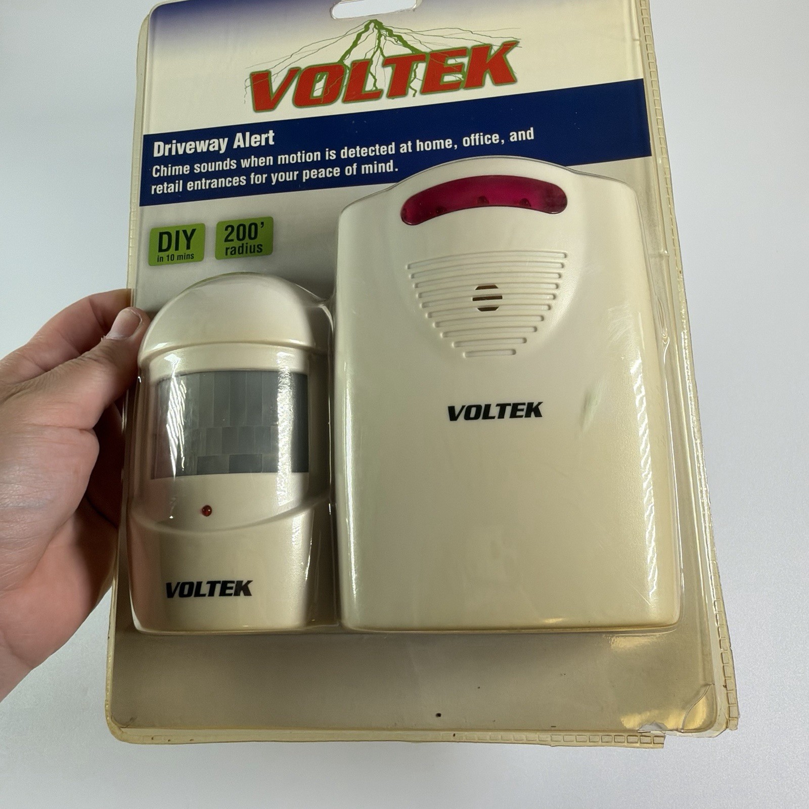 Voltek Wireless Driveway Alert Kit Motion Activated Sensor 200ft Range
