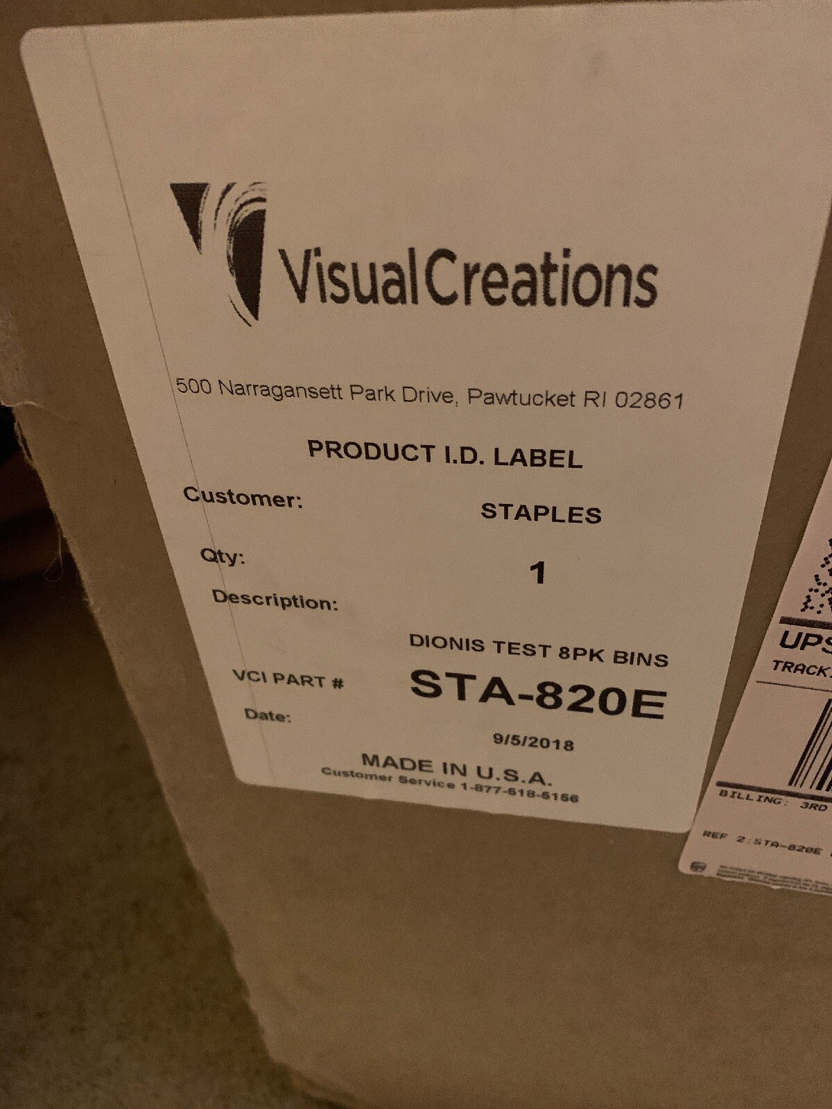 Visual Creations Retail Dump Bin Case Of 8, Size 9”x7”x6”