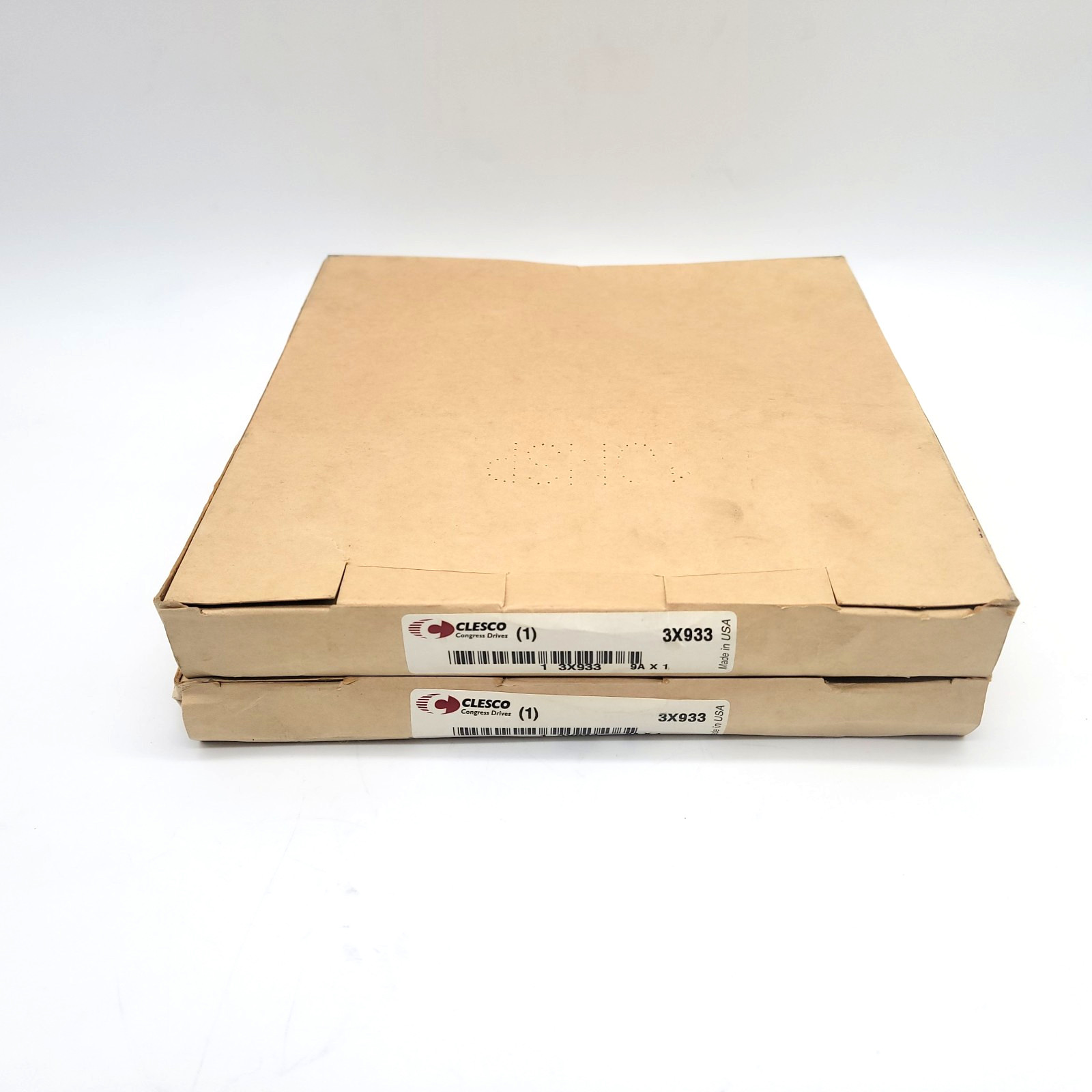 Clesco 3X933 1" Fixed Bore Standard V-Belt Pulley Lot of 2