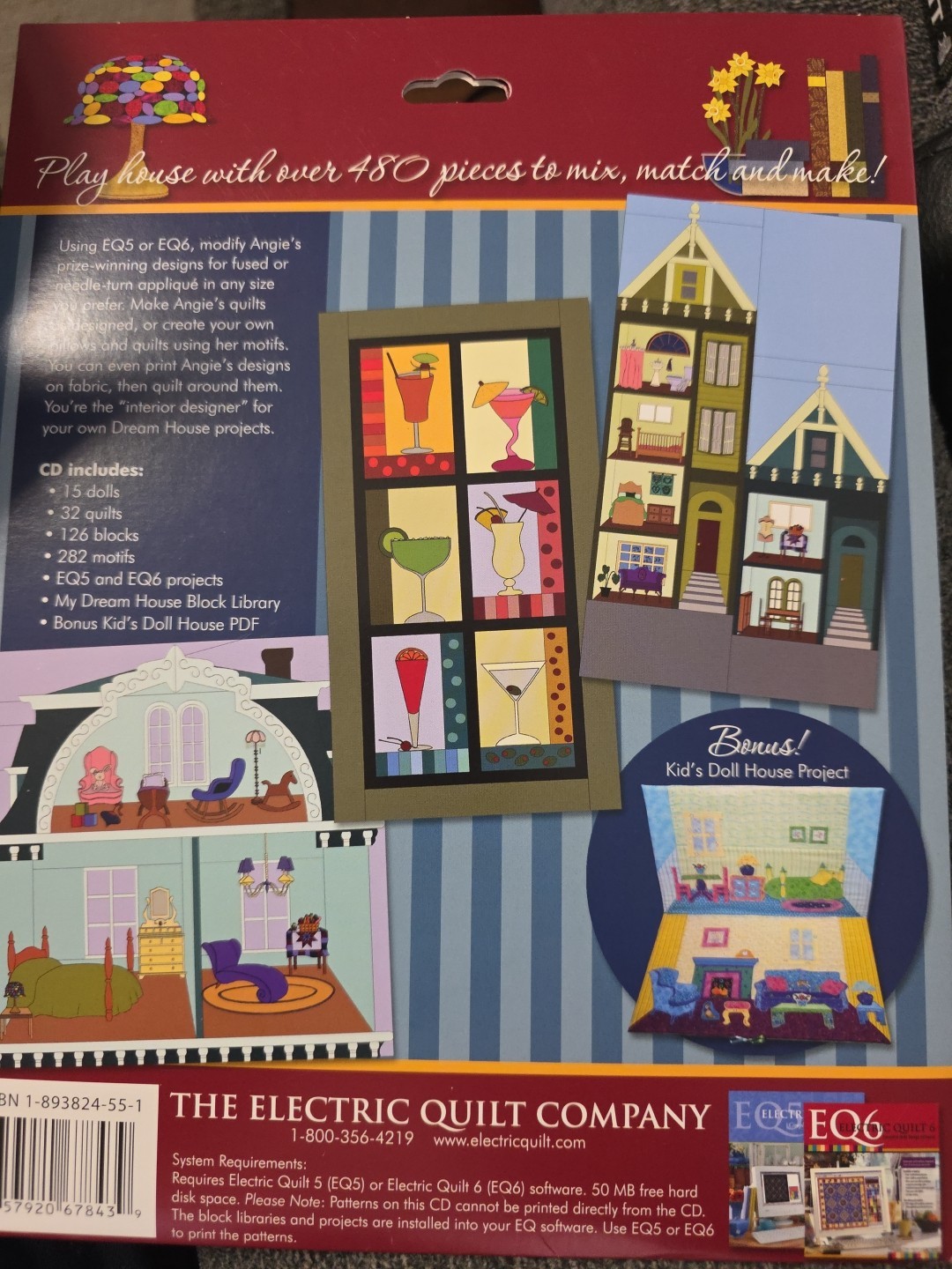 Electric Quilt 5 Complete Quilt Design Software CD Nice Condition