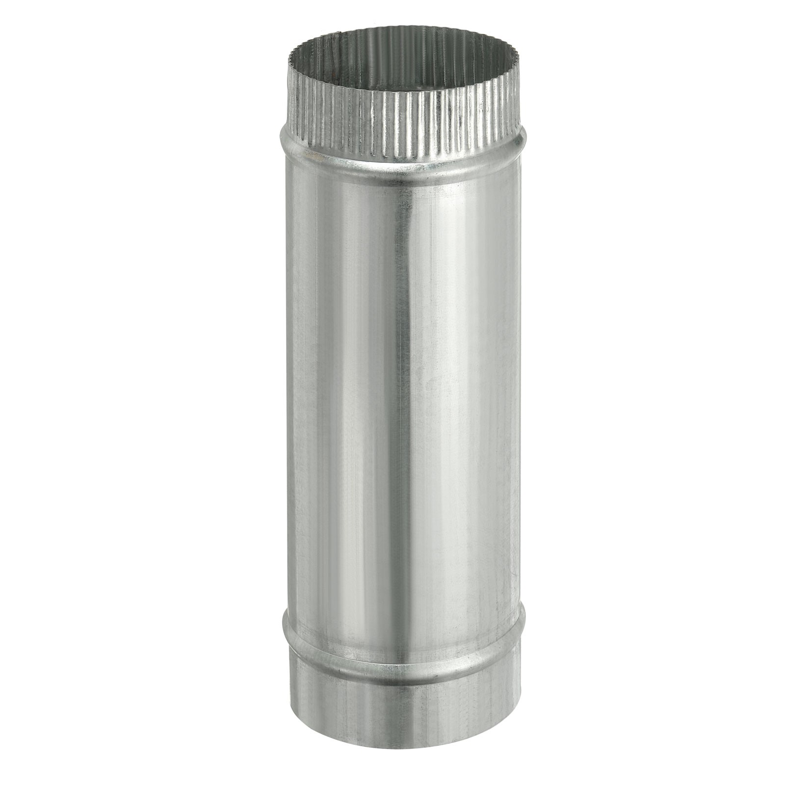 4 x 12 Inch Round Dryer Duct, 1PCS Galvanized Steel Air Vent Duct, Silver
