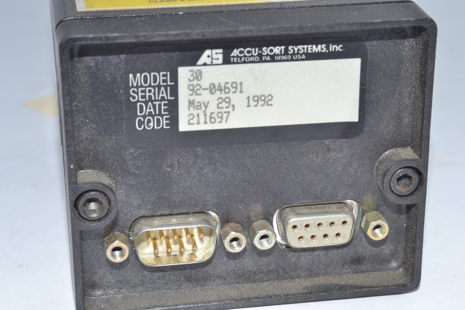 PARTS Accu-Sort Model 30 Barcode Scanning System - Laser