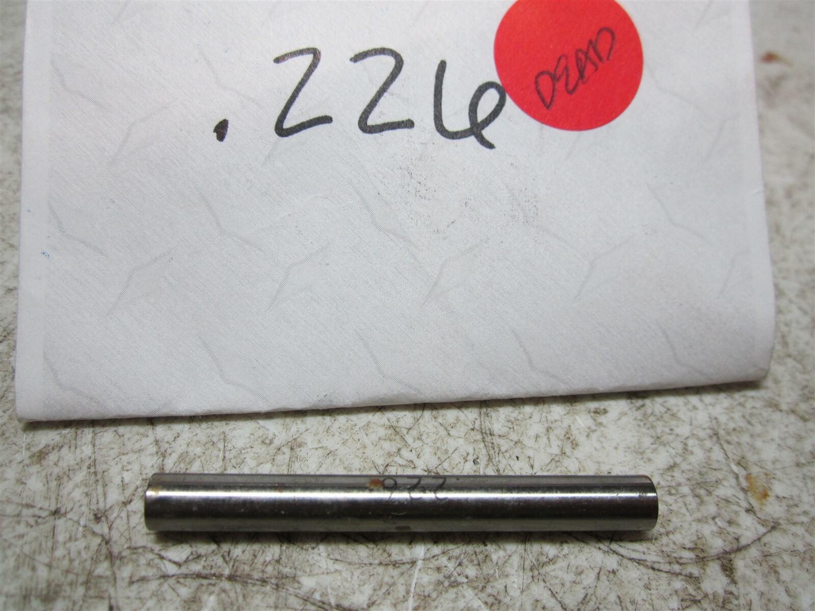 Vermont Gage (111122600) 0.226 Diameter Class ZZ Pin Gage