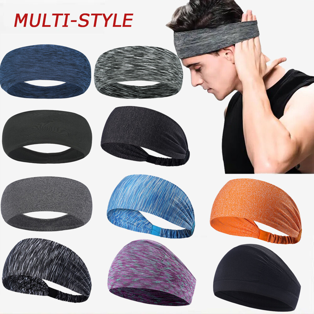Sports Headband for Men Women Moisture Wicking Sweat Band Elastic Band Bandanna