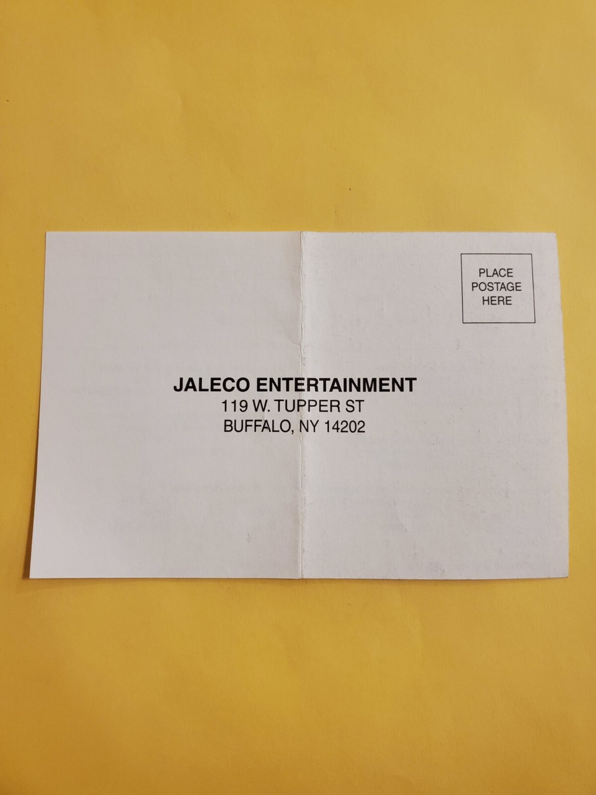 Jaleco Registration Card - C-AGB-ALJE-USA