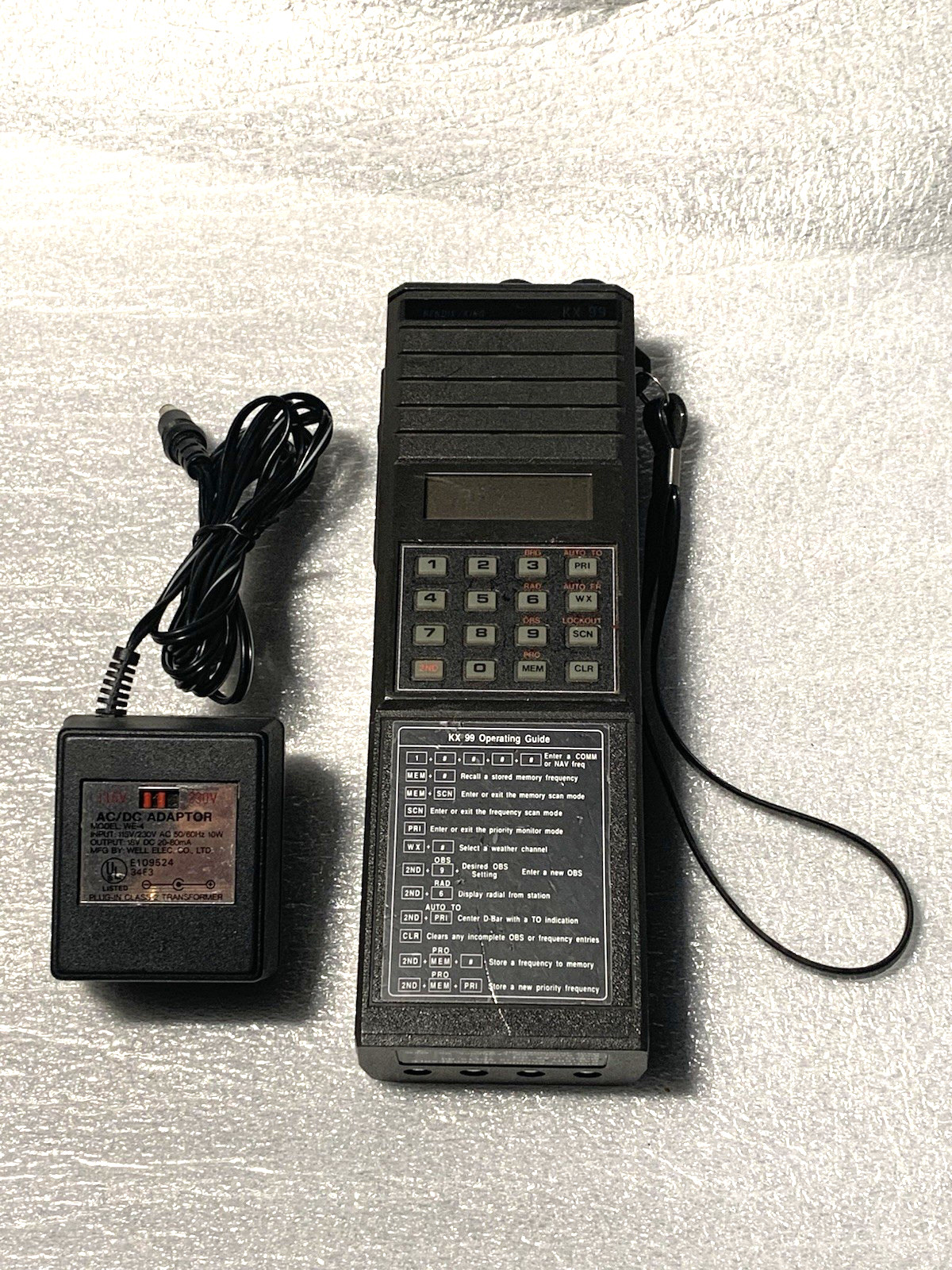 Bendix King KX99 Aviation Radio Handheld Receiver Untested Parts or Repair