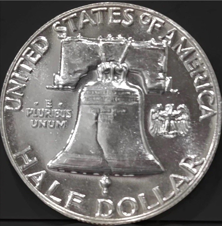 1962 franklin half dollar proof Cameo 90% Silver