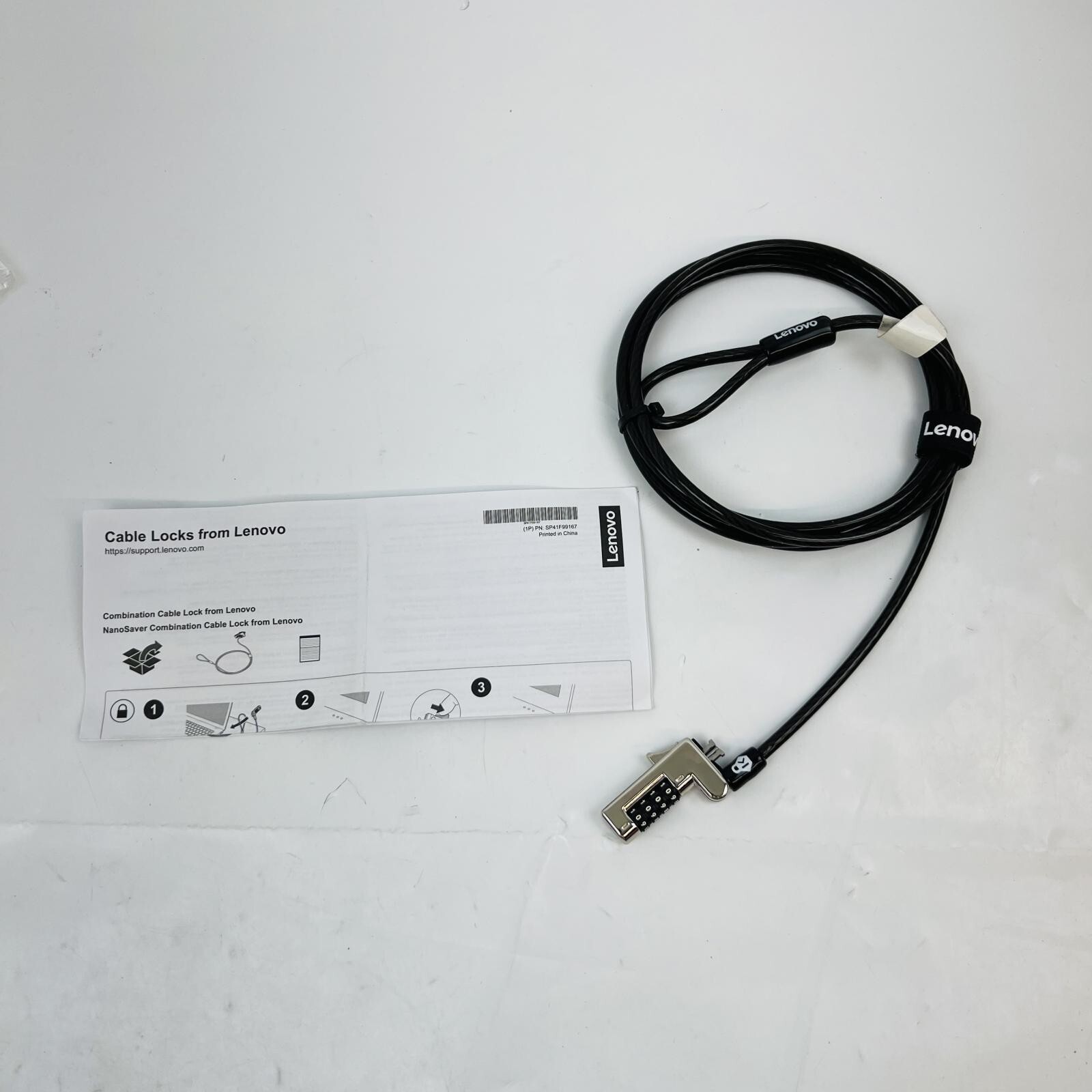 NanoSaver Combination Cable Lock from Lenovo