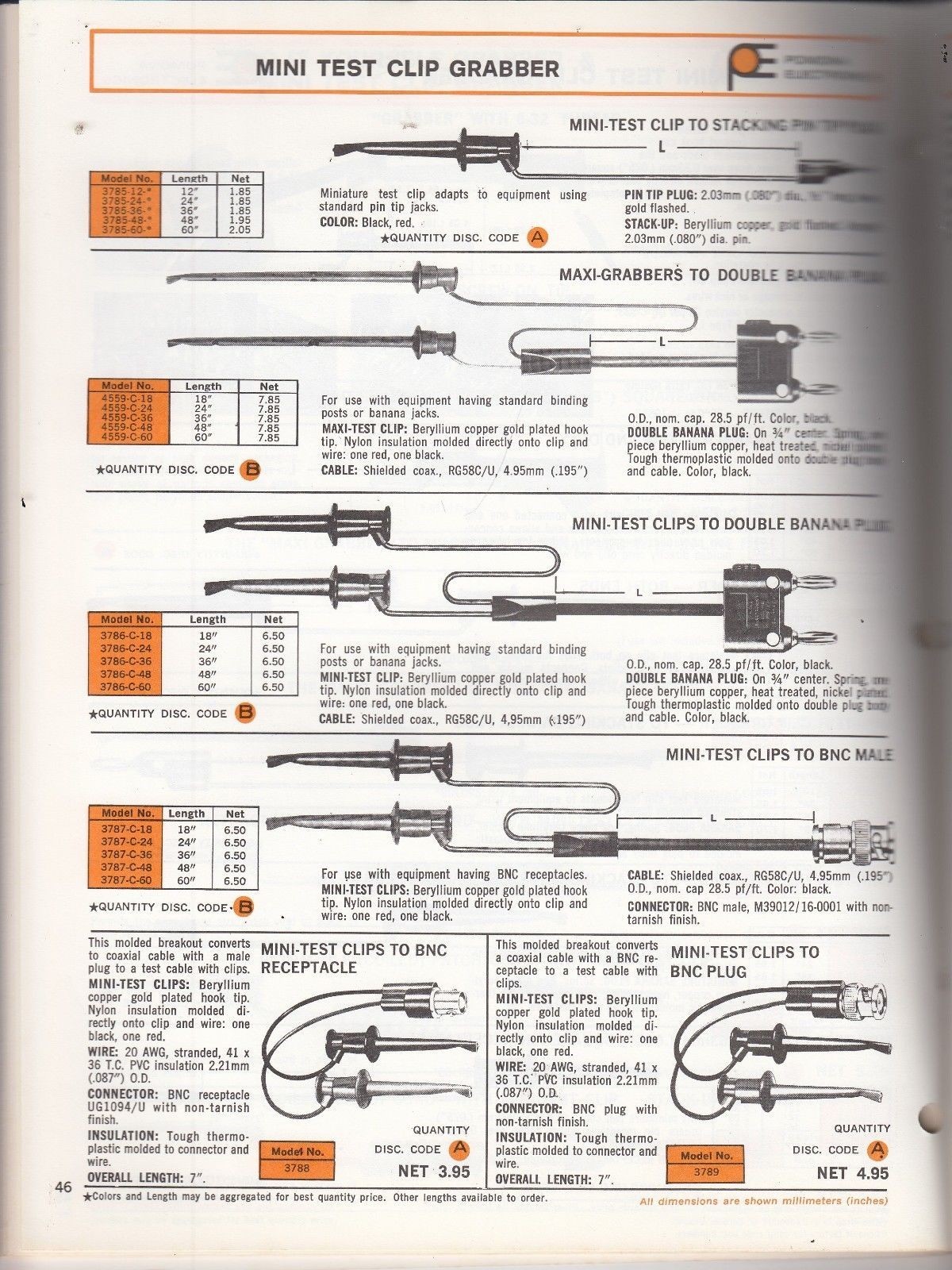 1978 Pomona Electronics Electronic Test Accessories Catalog , Banana Plug post