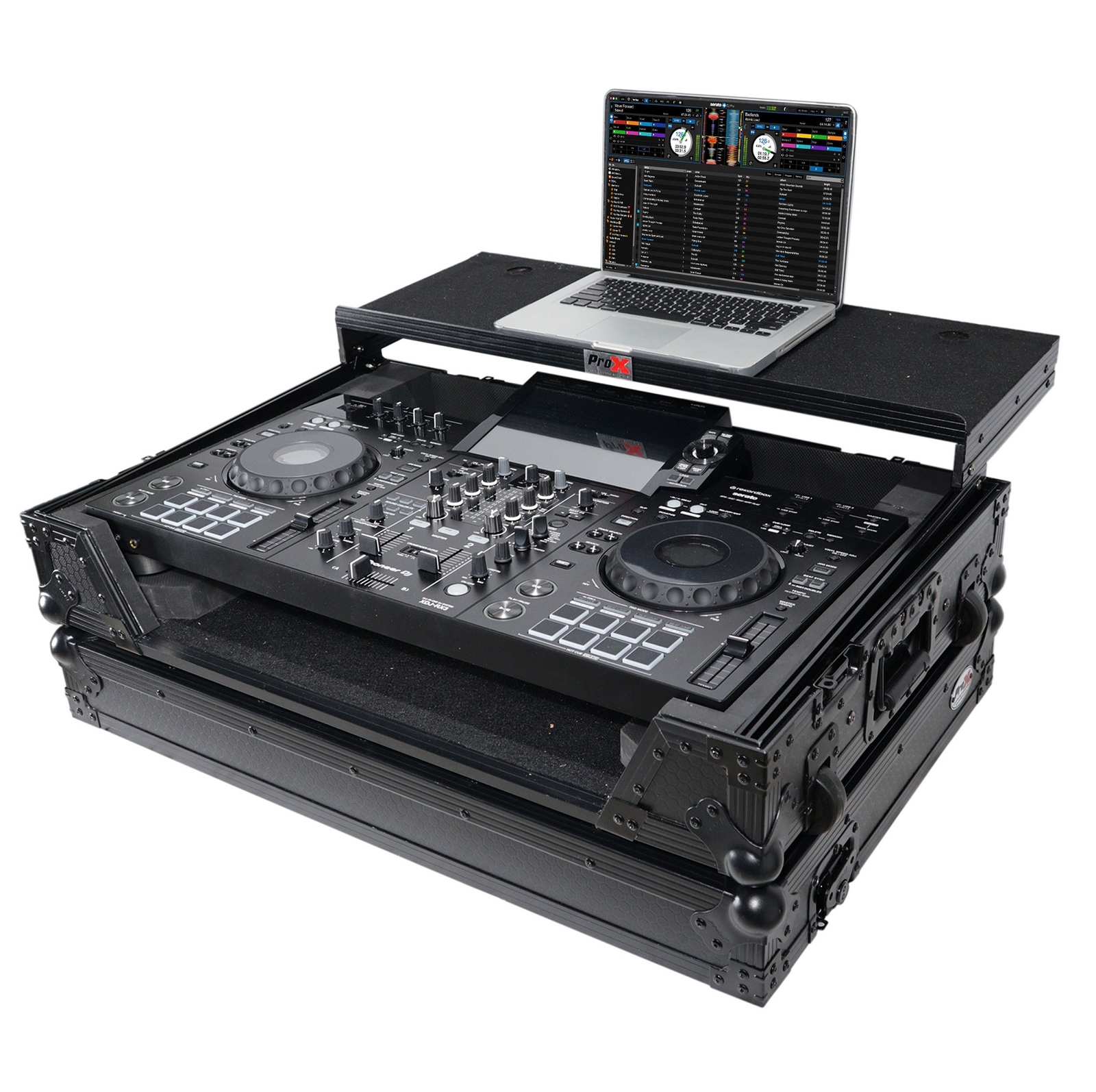 ProX XS-XDJRX3WLTBL Black Case w/ Sliding Laptop Shelf Fits Pioneer XDJ-RX3/2