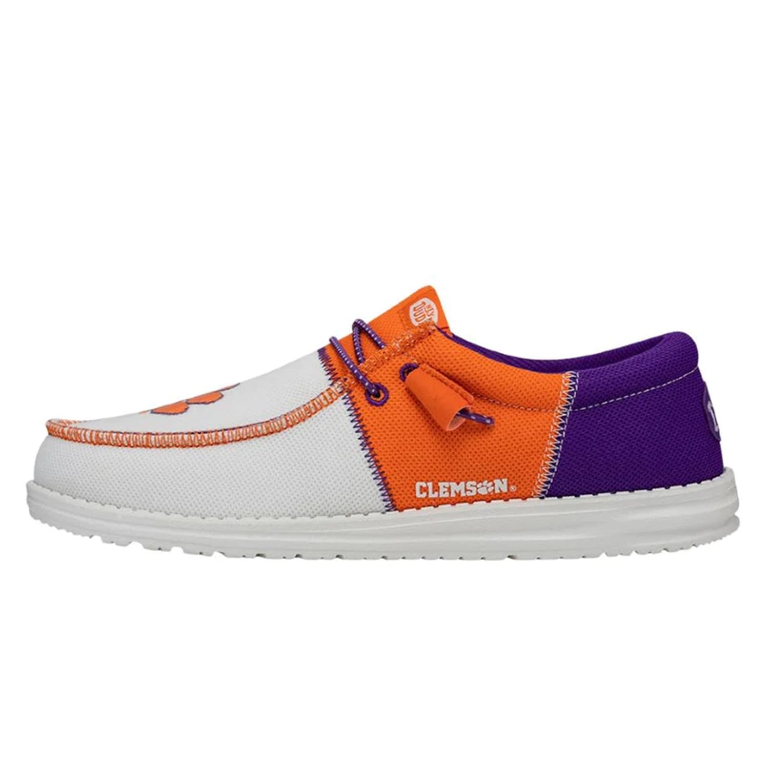 Hey Dude Mens' Clemson Wally Tri Slides Shoes