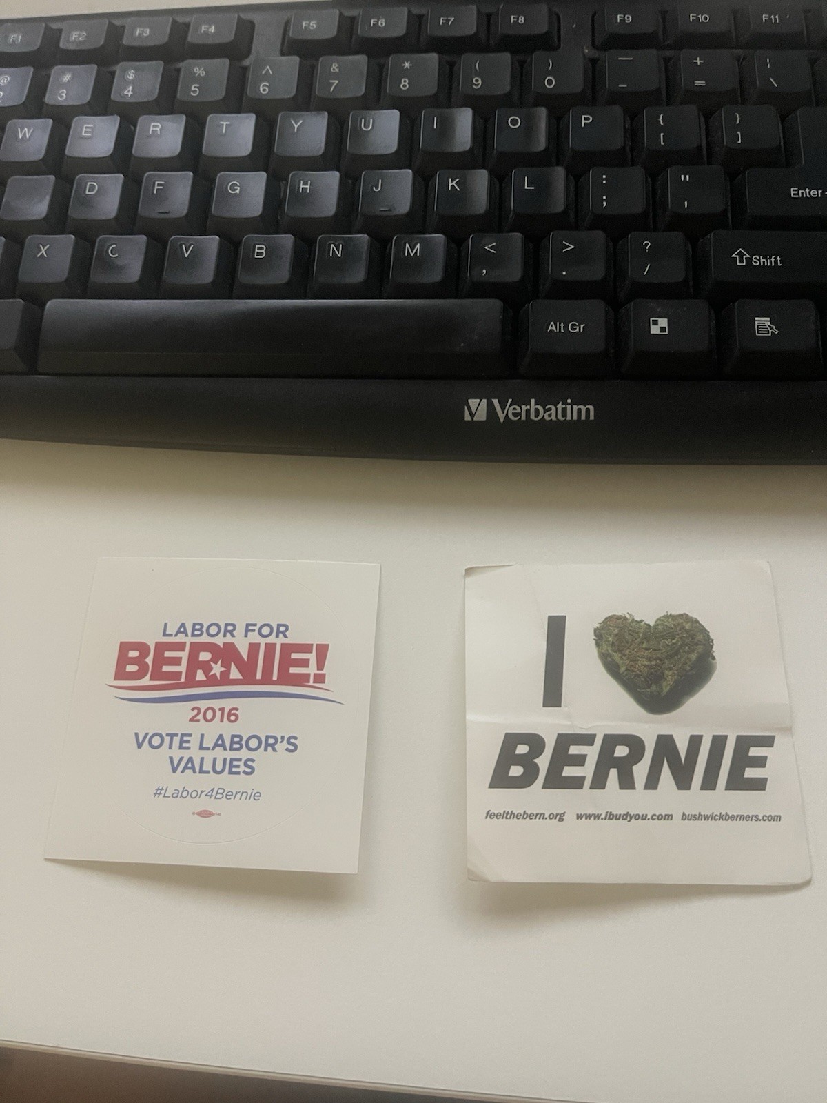2 Bernie Sanders 2016 Campaign Stickers