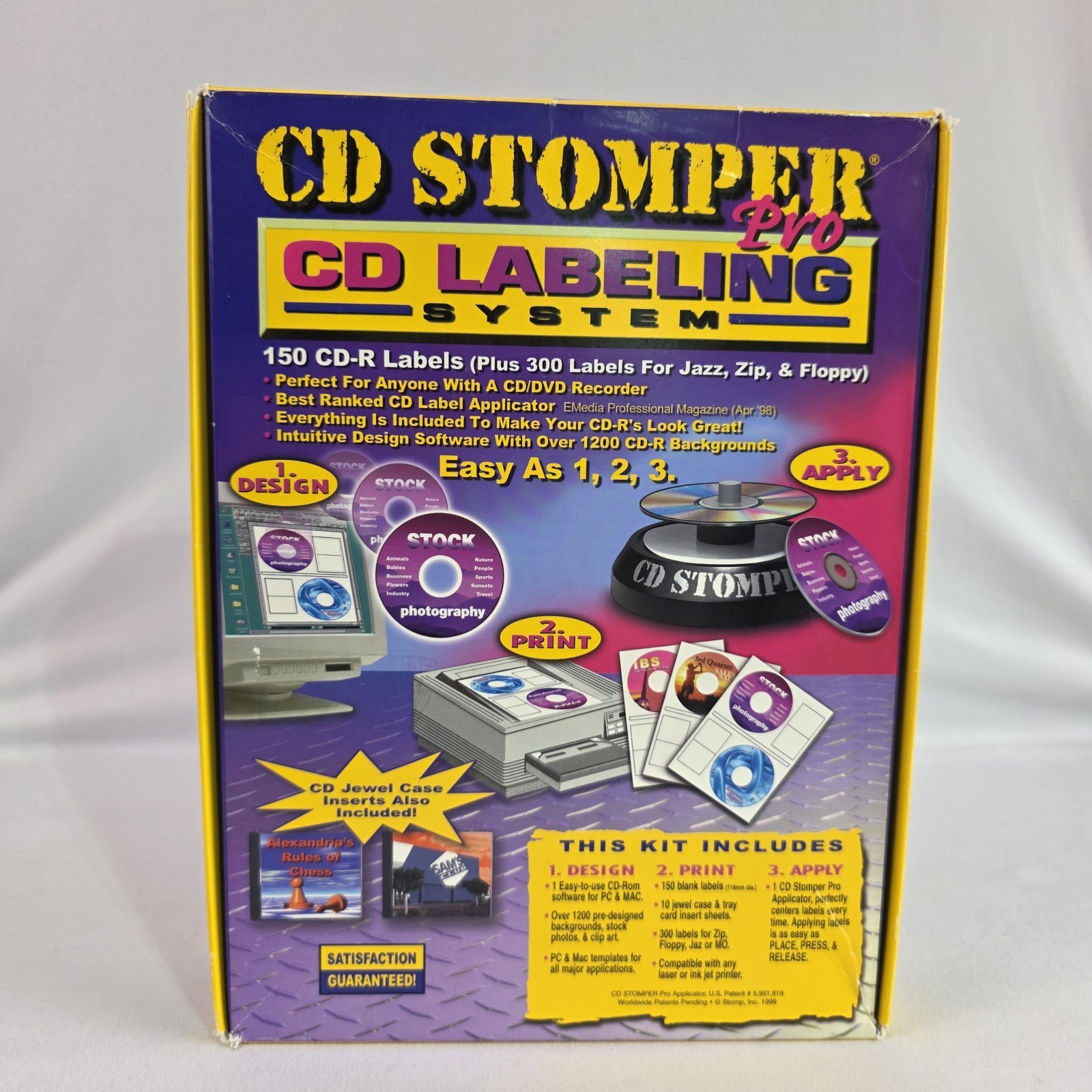 CD Stomper Pro CD-R Labeling System PC Mac New Open Box