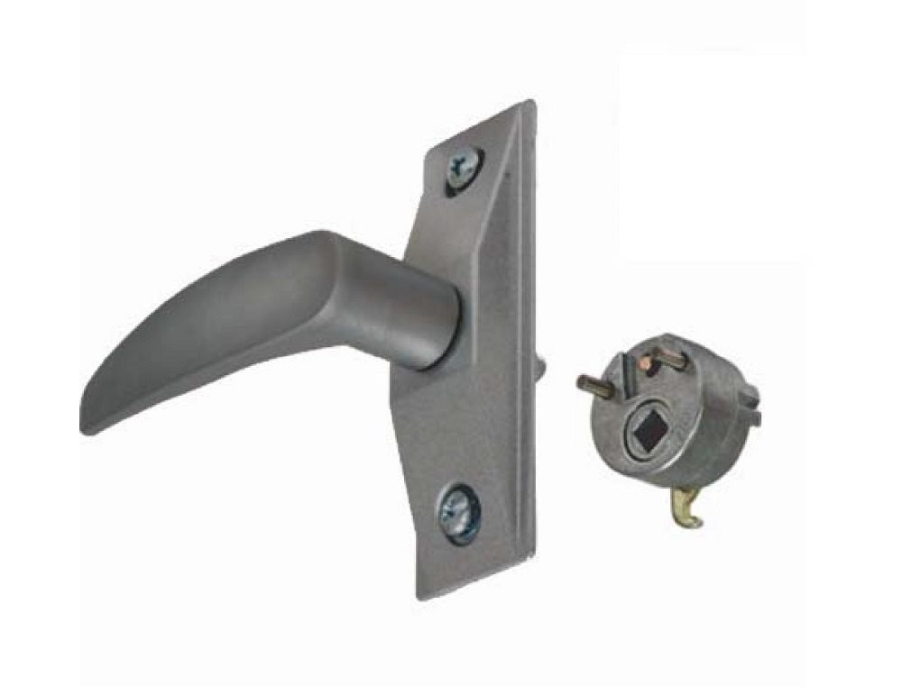 Pacific Doorware Adams Rite Style Deadlatch Lever Handle for Aluminum Silver