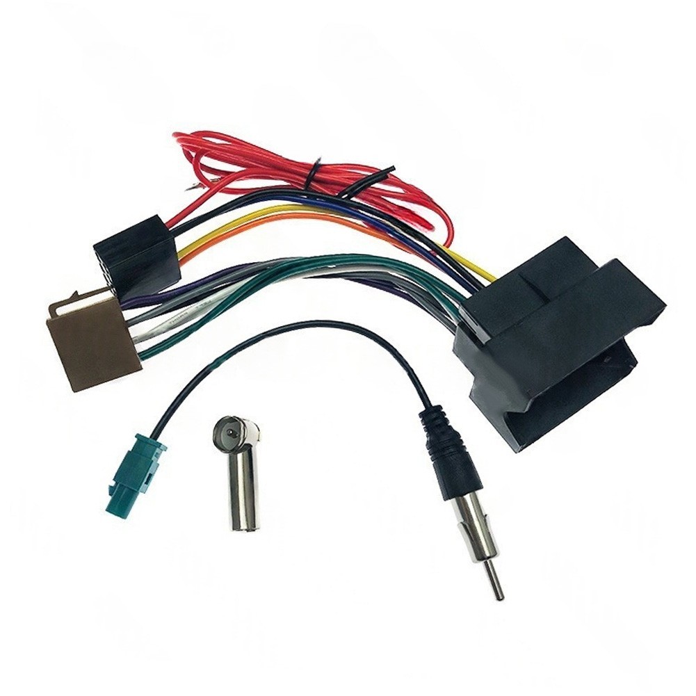 For Aftermarket Radio ISO Wiring Harness Antenna Adapter Tin-plated Copper Wires