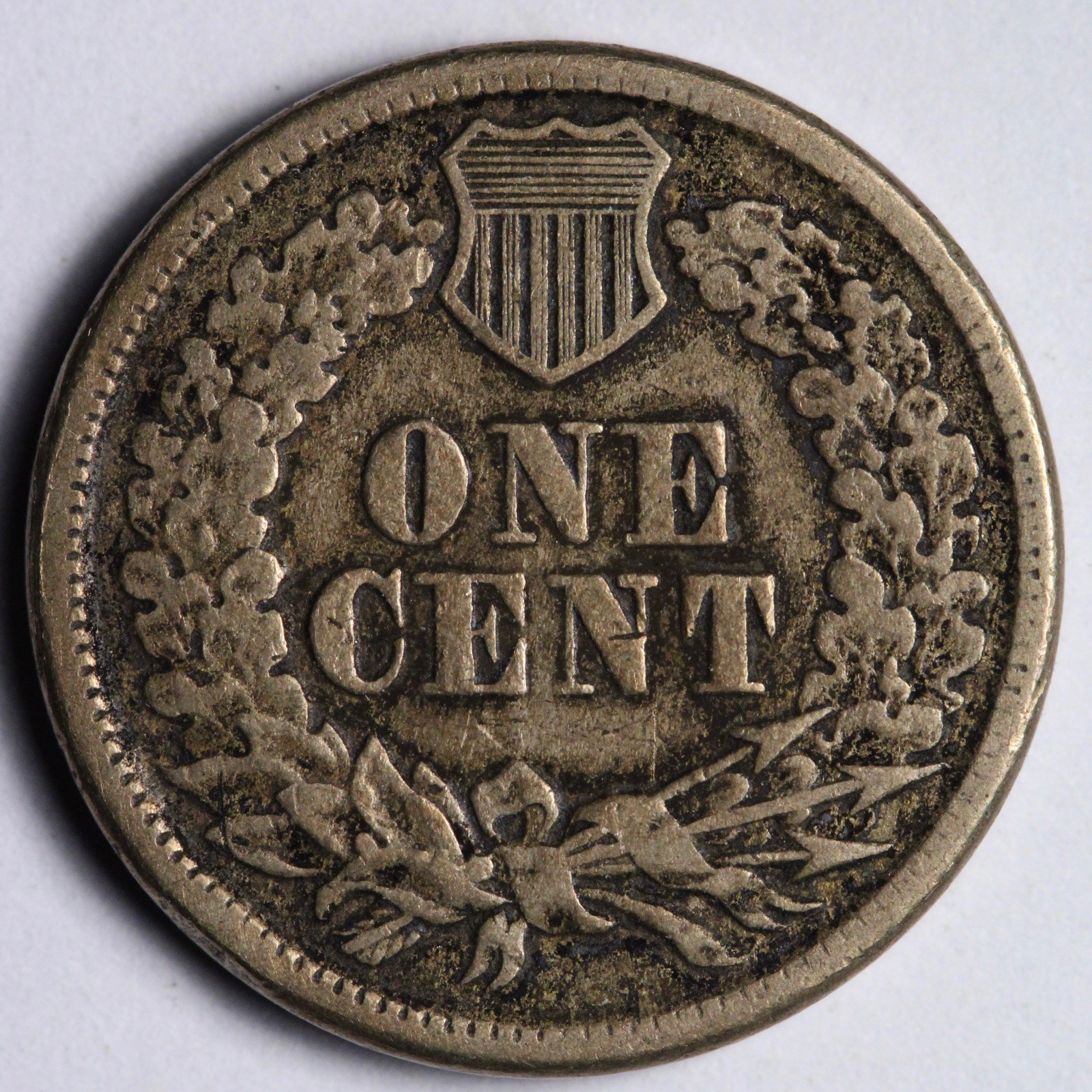 1860 CN Indian Head Cent Penny XF E143 GKNL