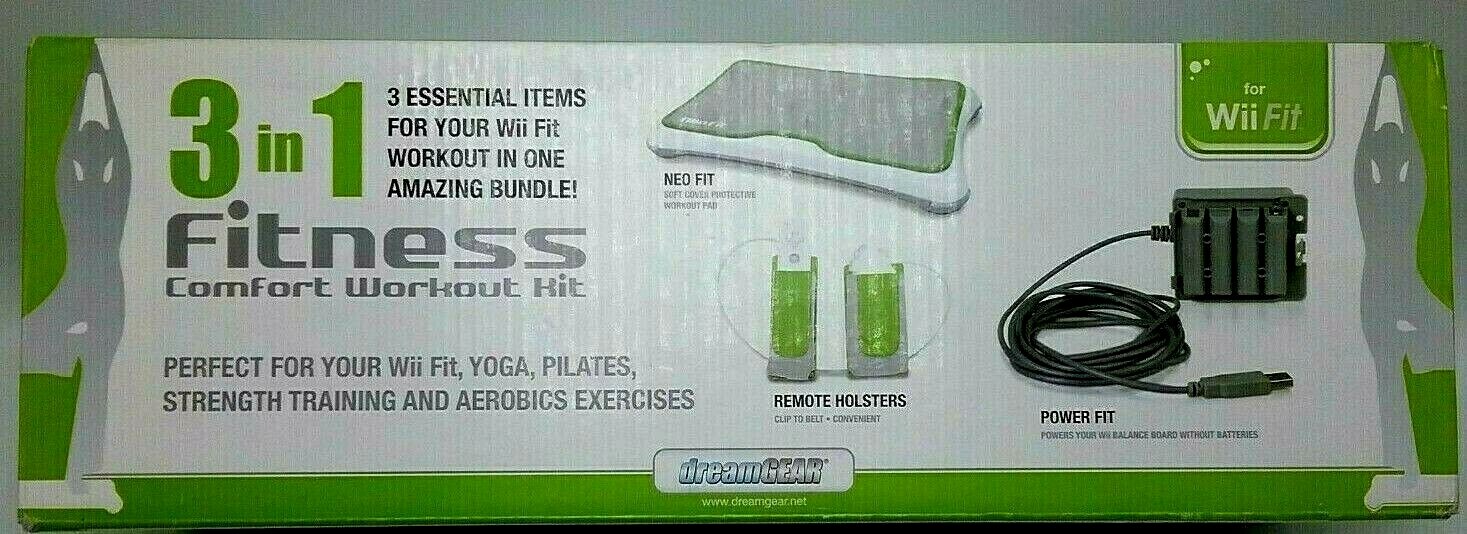 DreamGear DGWII-1159 3-In-1 Fitness Comfort Workout Kit for Wii Fit