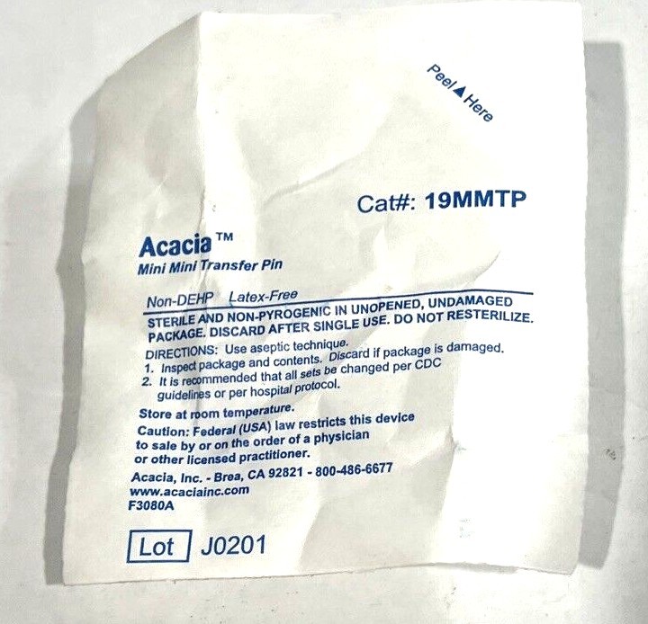 Acacia 19MMTP Mini Transfer Pin Latex-Free