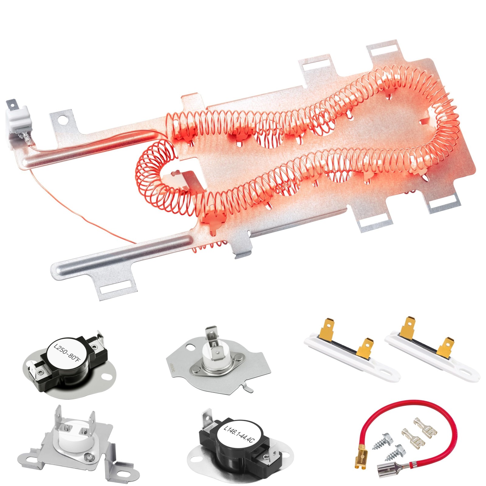 Dryer Heating Element Kit fit for May-tag Bravos 400 2000 3000 5000 9000 Seri...