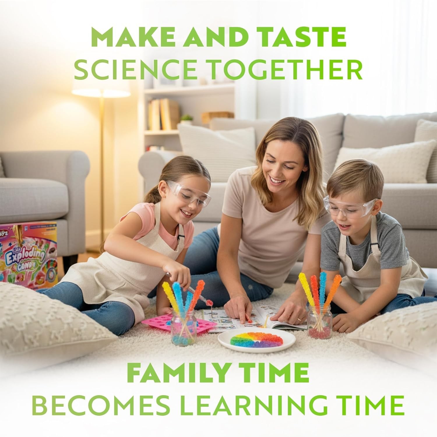 Edible Exploding Candy Science Kit for Kids 8-12