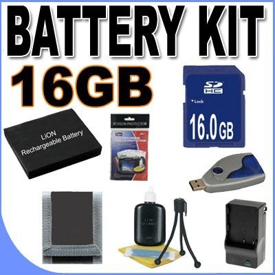 NB-7L Lithium Ion Replacement Battery BigVALUEInc Accessory Saver 16GB SD...