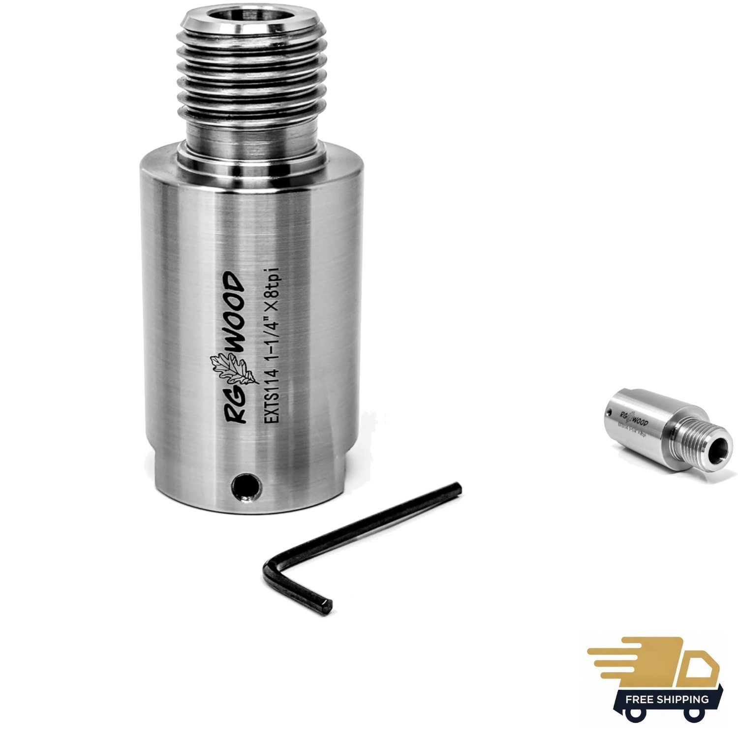 Versatile Lathe Spindle Extender - 3"  for Enhanced Woodworking Precision