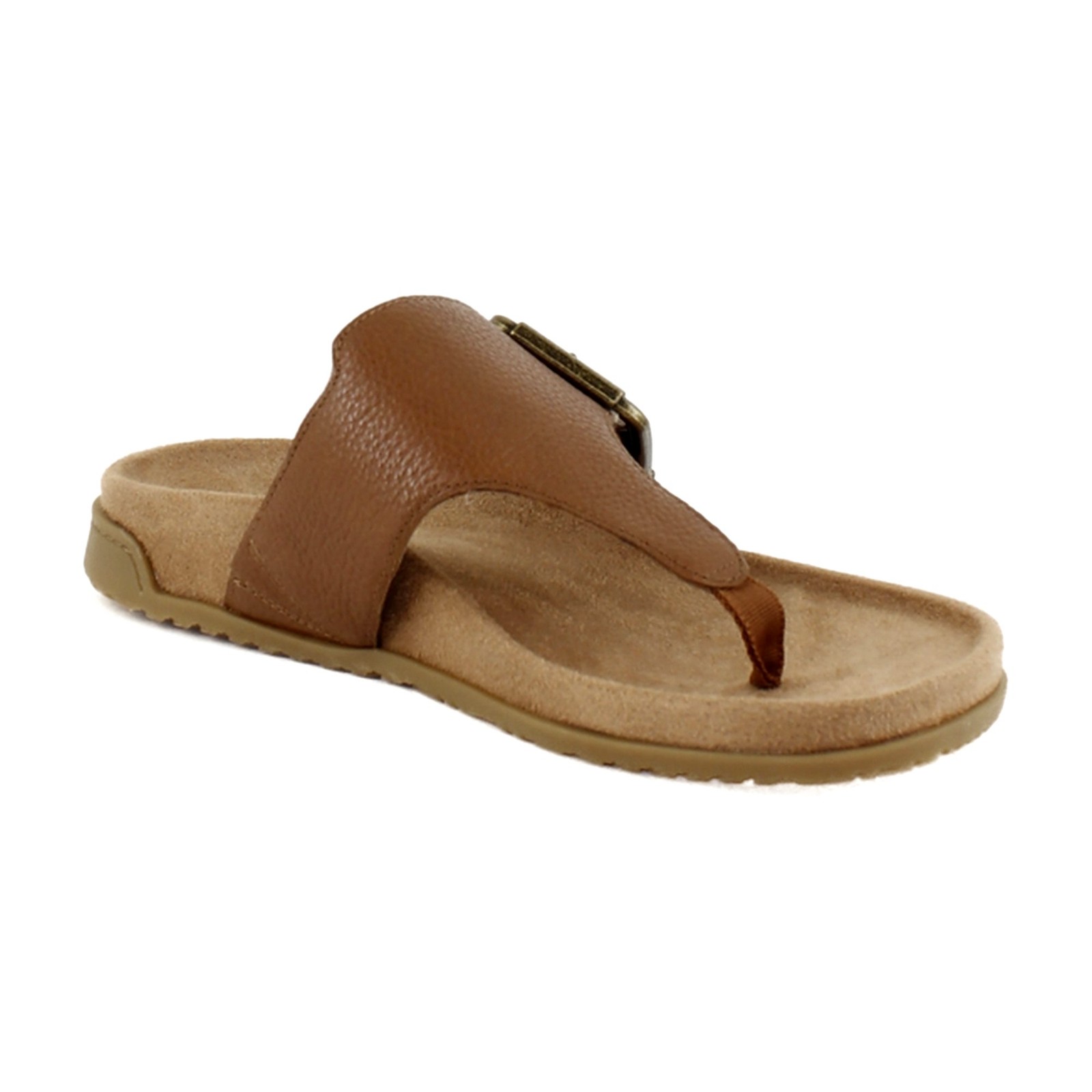 Vionic Emma Womens Sandals Tan Leather